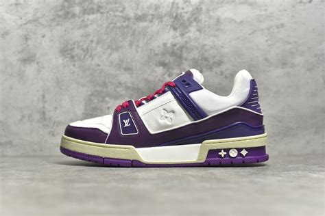 louis vuitton trainers purple|louis vuitton lv trainer.